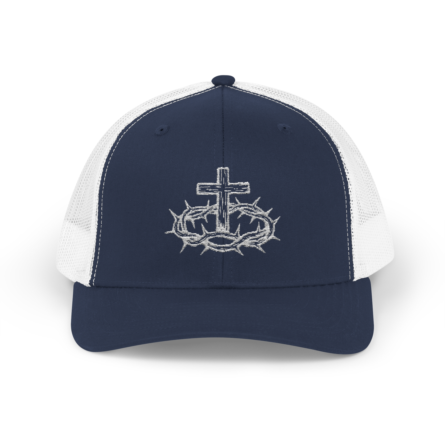 Cross & Thorns Hat – White Logo