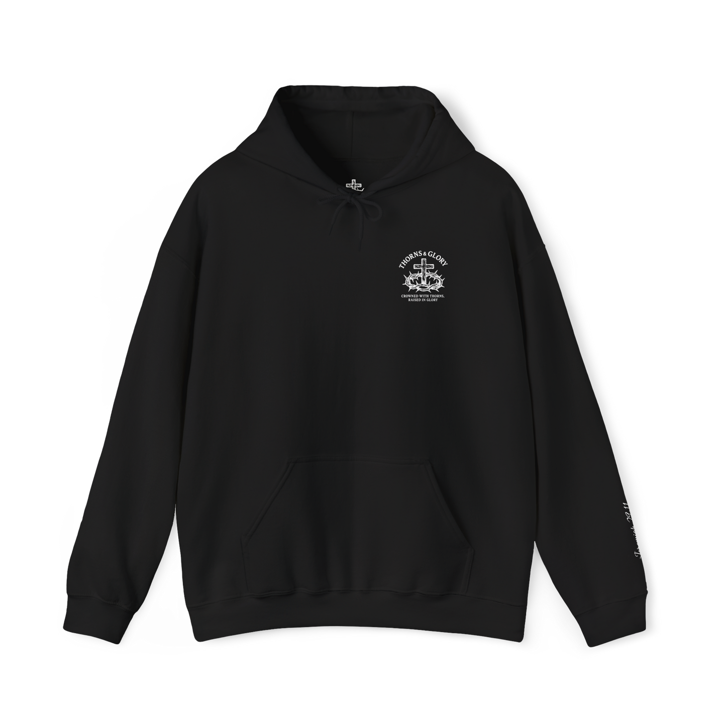 Cursive Thorns Before Glory Hoodie