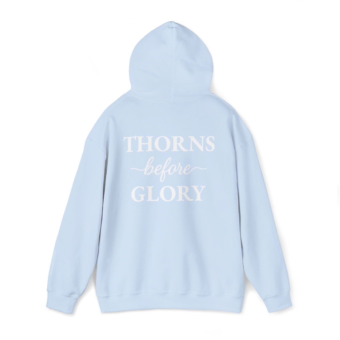 Cursive Thorns Before Glory Hoodie
