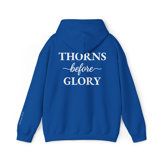 Cursive Thorns Before Glory Hoodie