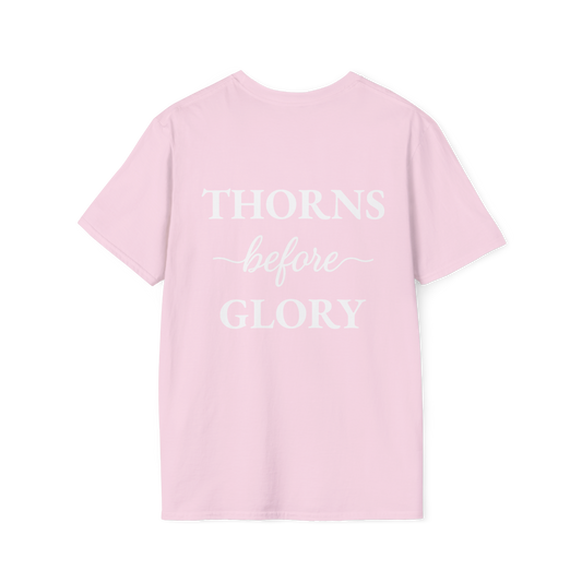 Cursive Thorns Before Glory T-Shirt