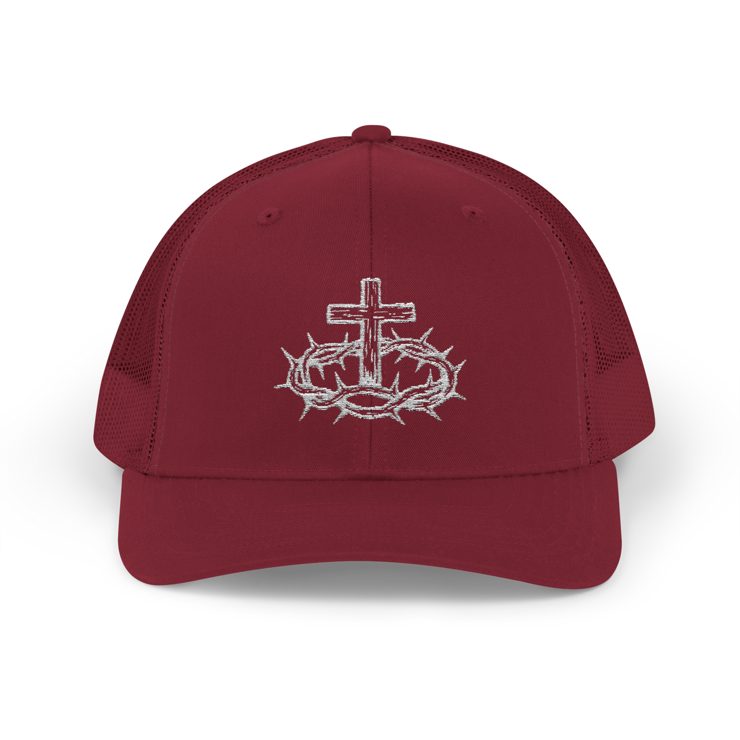 Cross & Thorns Hat – White Logo