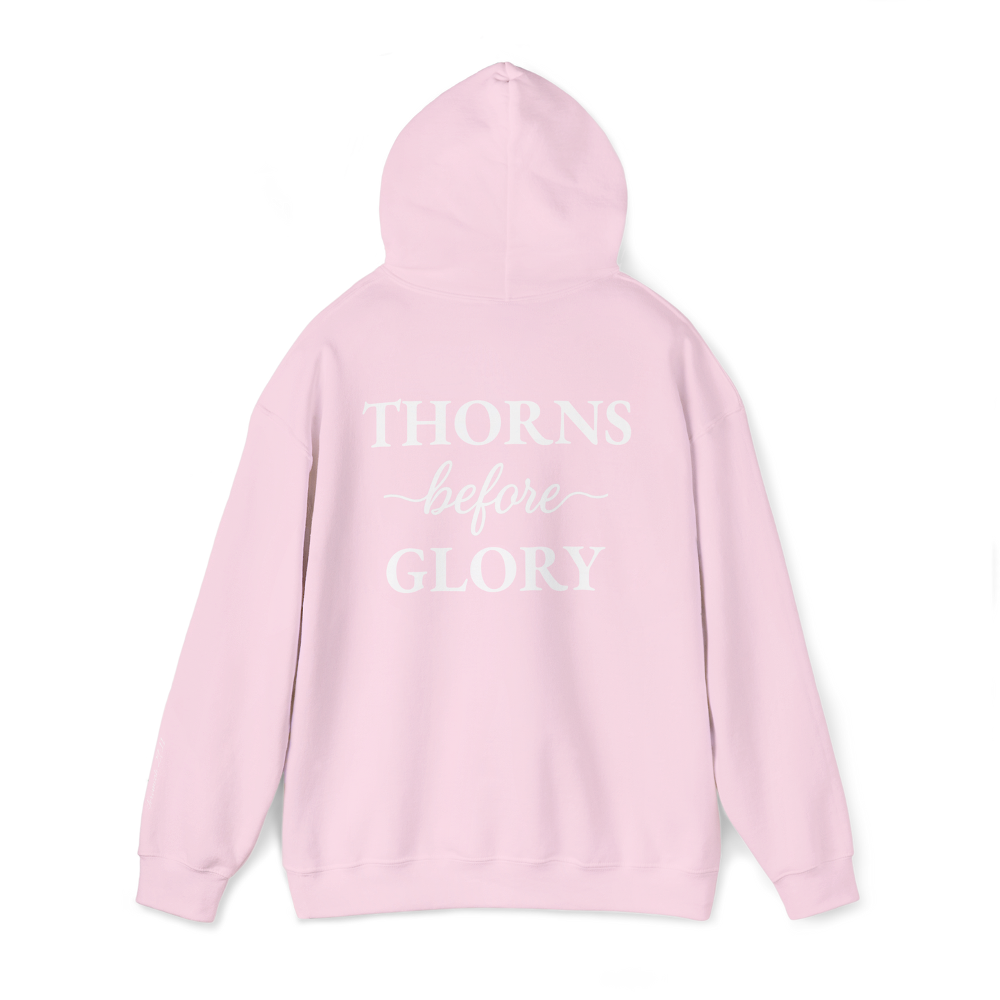 Cursive Thorns Before Glory Hoodie
