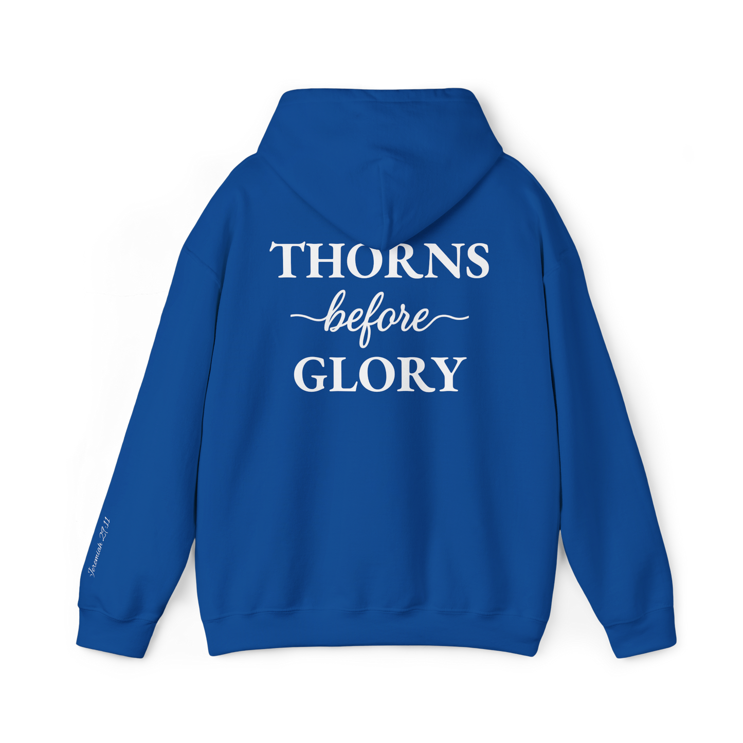 Cursive Thorns Before Glory Hoodie