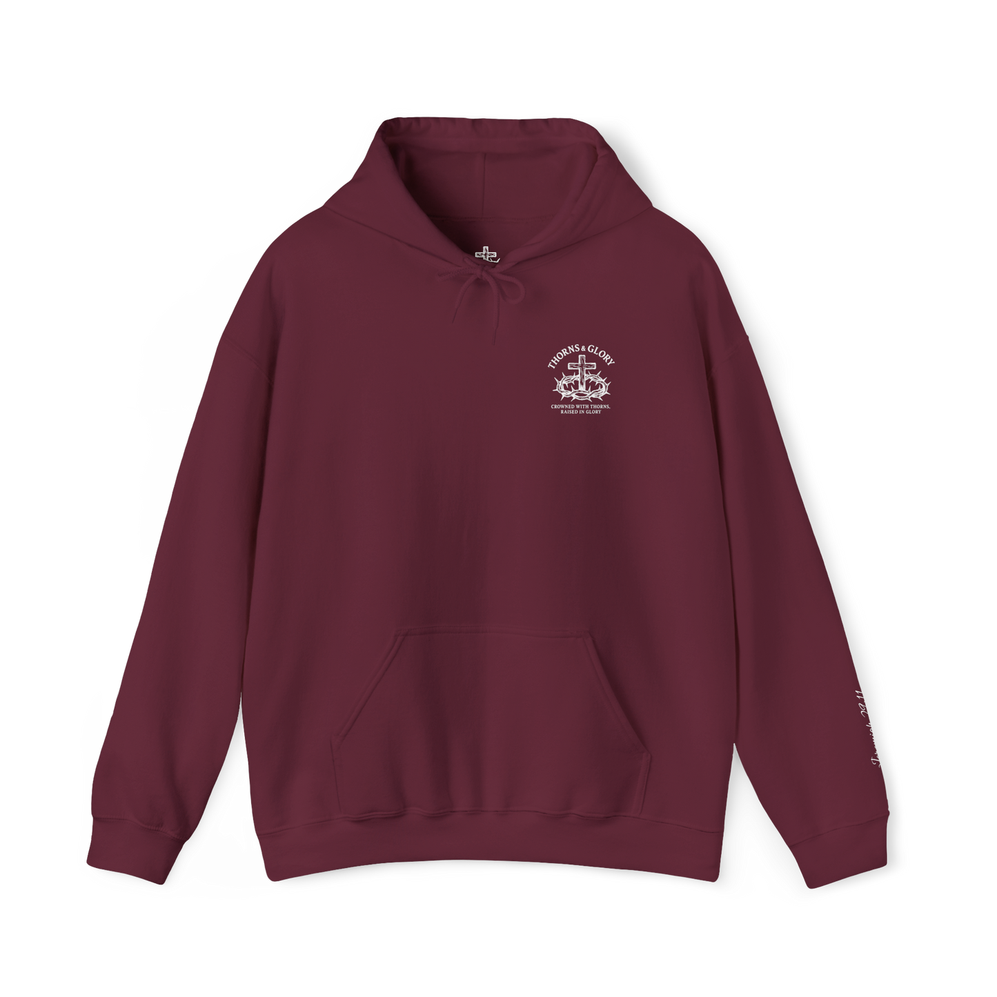 Cursive Thorns Before Glory Hoodie