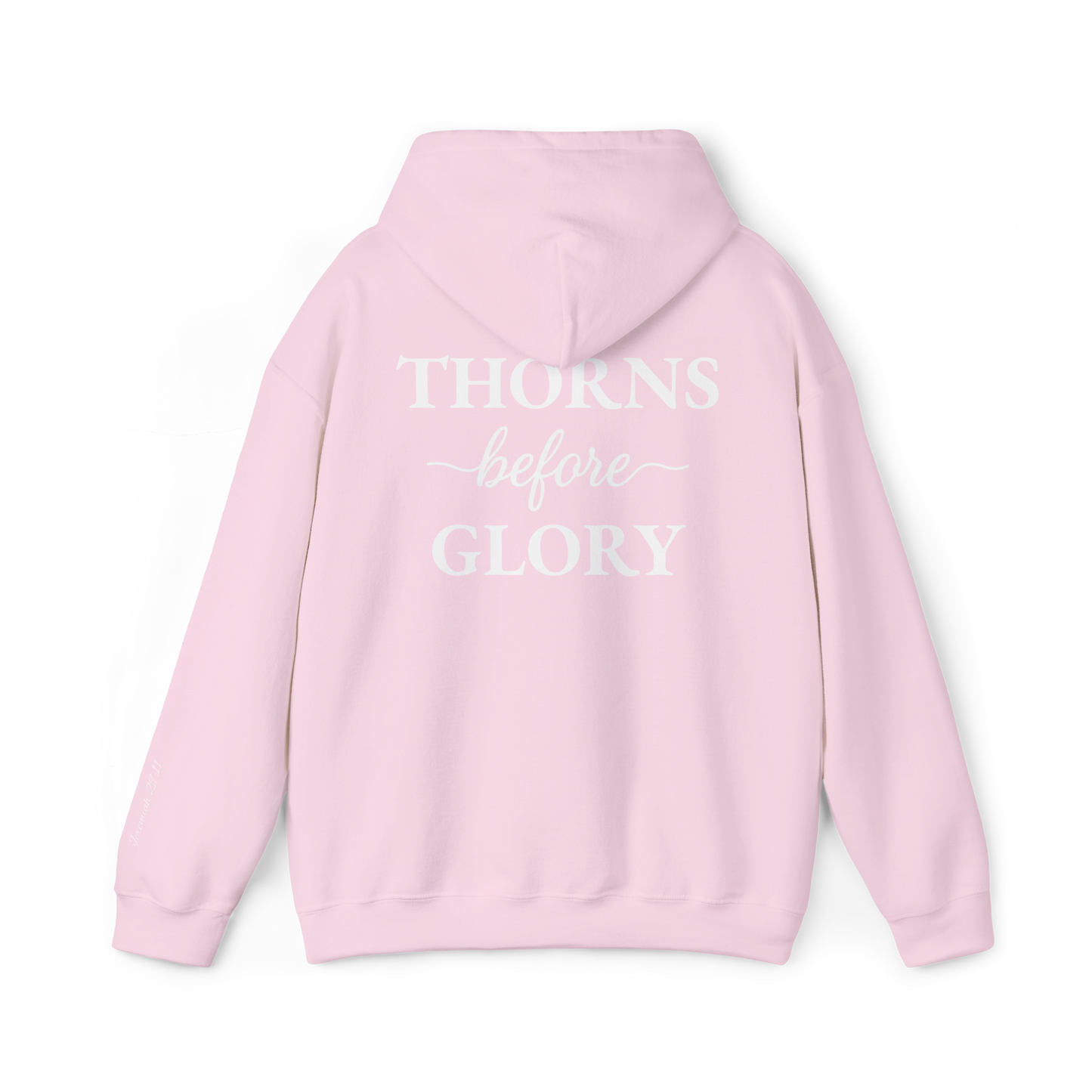 Cursive Thorns Before Glory Hoodie