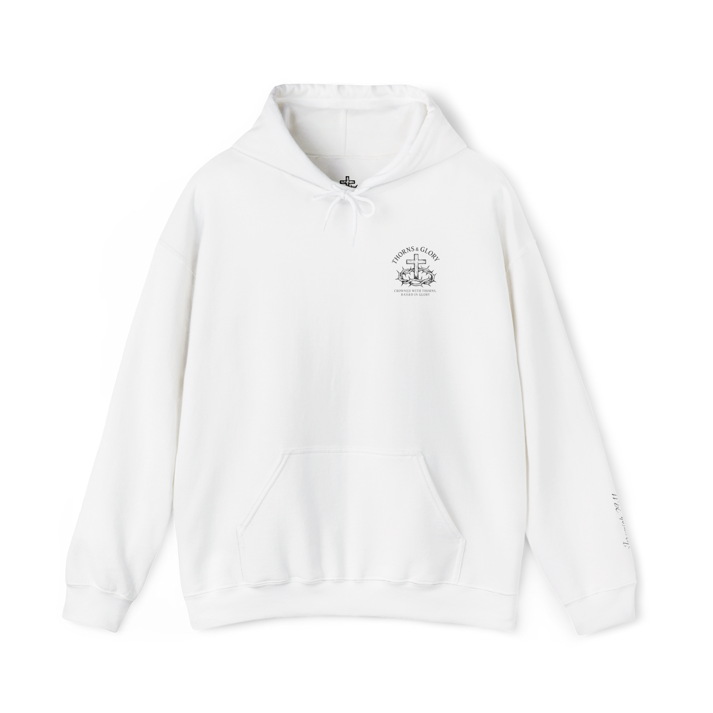 Cursive Thorns Before Glory Hoodie