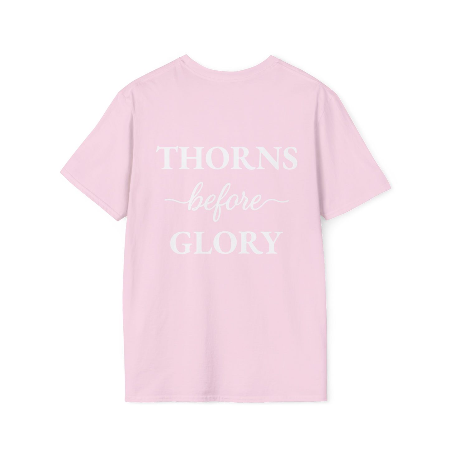 Cursive Thorns Before Glory T-Shirt